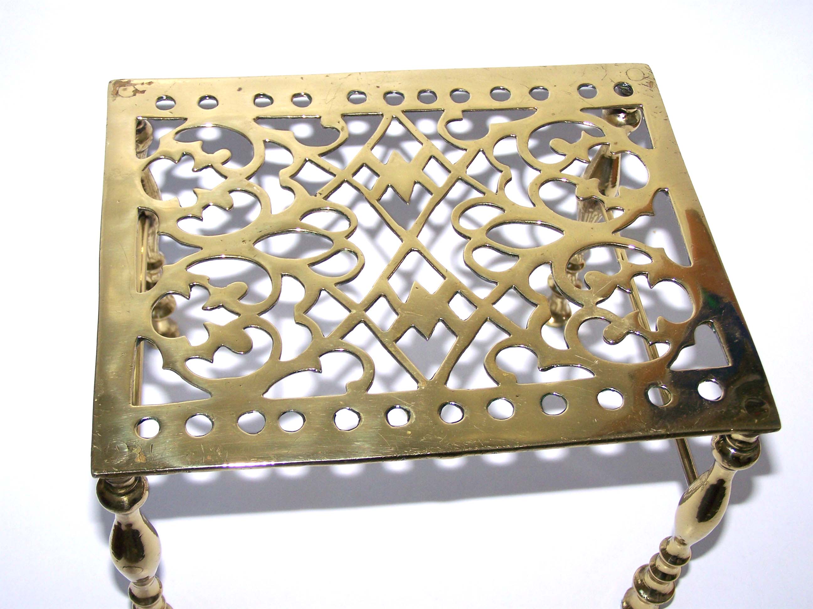 A Charming small Victorian brass Trivet circa 1860 — image 2